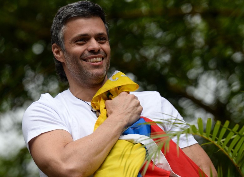 Leopoldo López estuvo preso en la cárcel de Ramo Verde desde 2014 y luego recibió la medida de casa por cárcel. FOTO AFP