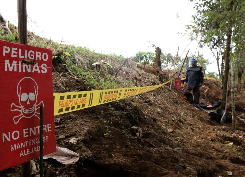 Este miércoles se reanudan las labores de desminado humanitario en la vereda FOTO ARCHIVO