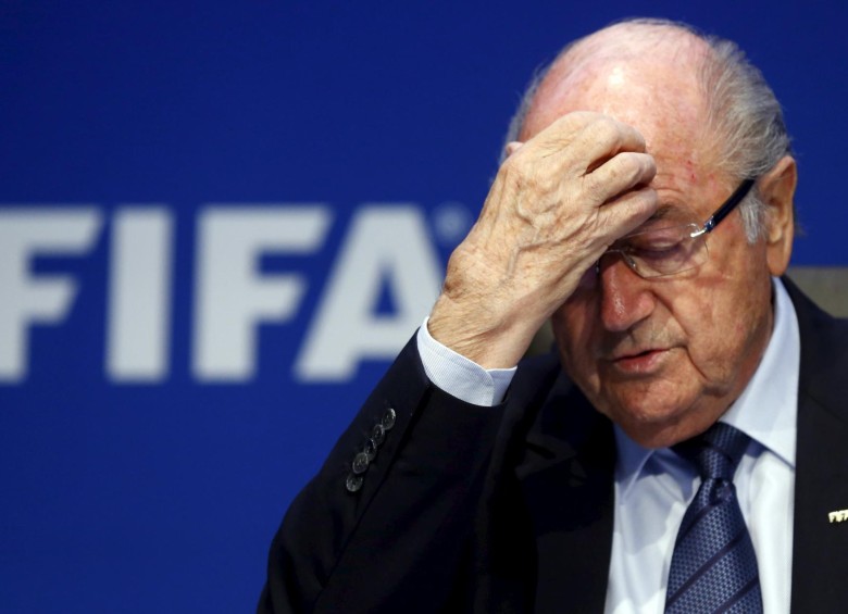 Blatter humillado por suspensión del comité de ética de la Fifa. FOTO ARCHIVO