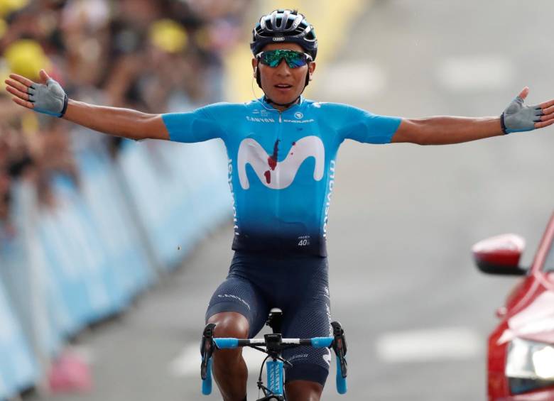 Al final, con su triunfo, cobró revancha en el Tour. El domingo también protagonizó una fuga. Ayer sí celebró.