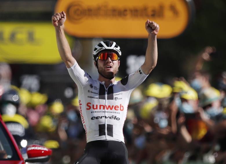 Marc Hirschi, ganador de la etapa 12 del Tour. FOTO EFE