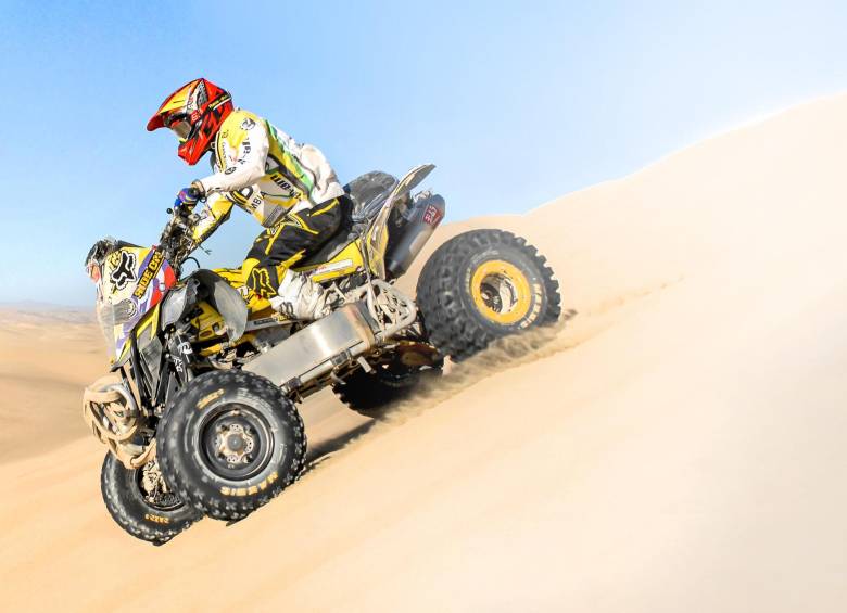En el Dakar, Christian Cajicá representa a un equipo 100% criollo, el Can-am Team Adventure Colombia. FOTO cortesía