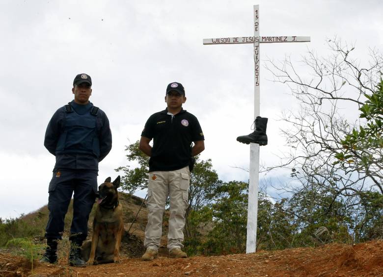 En la vereda Orejón del municipio de Briceño (Antioquia) empezó desde el año pasado el primer desminado humanitario. FOTO Jaime Pérez Munévar
