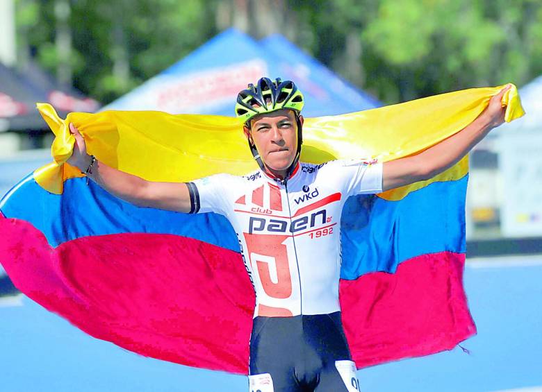 Gian Carlo Acosta Flórez, debutante en la Selección Colombia competirá en las pruebas de fondo juvenil en el Mundial de Nanjing-China en septiembre. FOTO Cortesía Luis Ramírez-Fedepatin