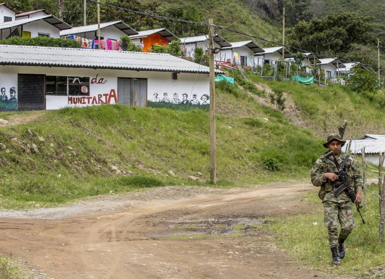 Vereda Santa Lucía, en el municipio de Ituango, sitio de concentración de excombatientes de las Farc que se desmovilizaron. FOTO Juan Antonio Sánchez