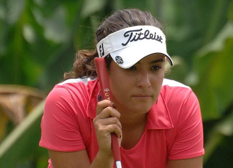 La golfista profesional número uno del país, María José Uribe, será la encargada de dictar la clínica de golf para los niños y niñas del pais en Bogotá. FOTO colprensa