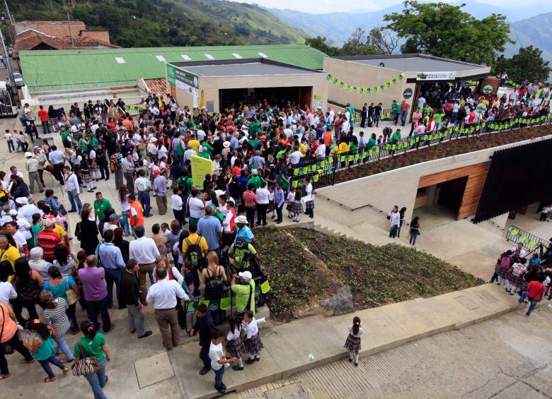 El parque educativo Juan Bautista Montoya y Flórez, de Titiribí, en su inauguración, en agosto de 2014. FOTO manuel saldarriaga