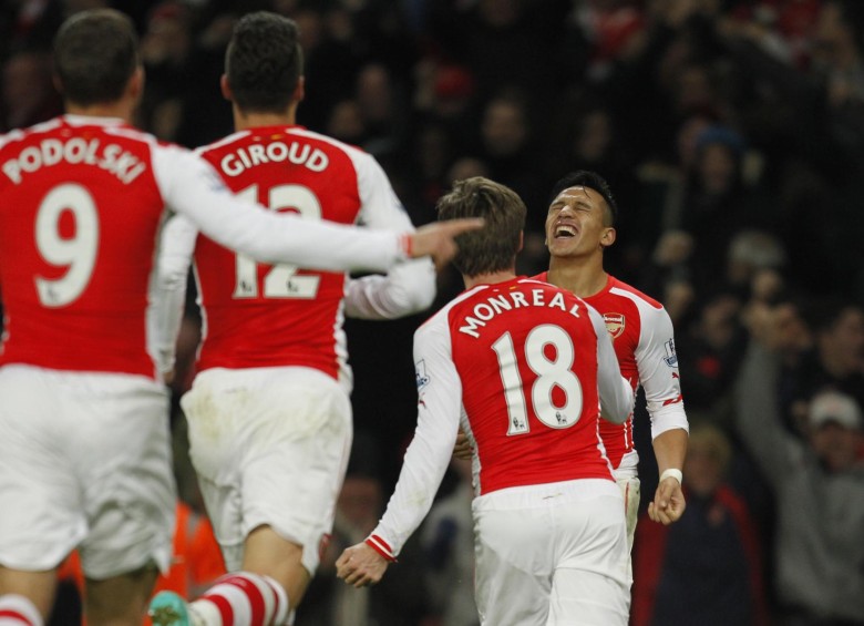 El chileno Alexis Sánchez es la gran figura del Arsenal. FOTO AFP
