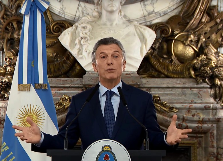 Mauricio Macri, presidente de Argentina. FOTO: AFP