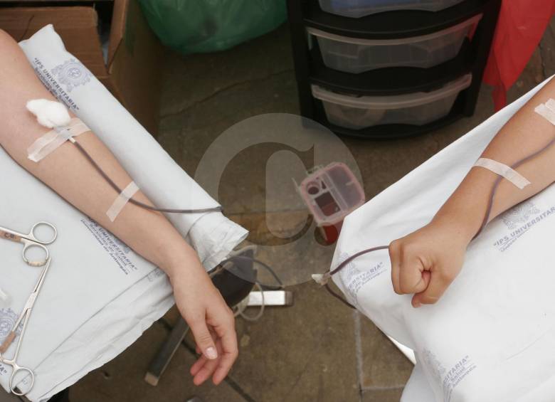Hoy se estará realizando campaña de donación en el Parque Principal del municipio de Andes. En Antioquia puede acercarse a cualquiera de los 12 Bancos de Sangre. FOTO Archivo El Colombiano