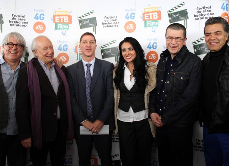 Ayer fue el lanzamiento de Smartfilms con personalidades del cine nacional. FOTO COLPRENSA