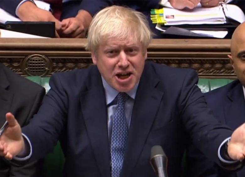 Boris Johnson primer ministro de Reino Unido. FOTO: AFP