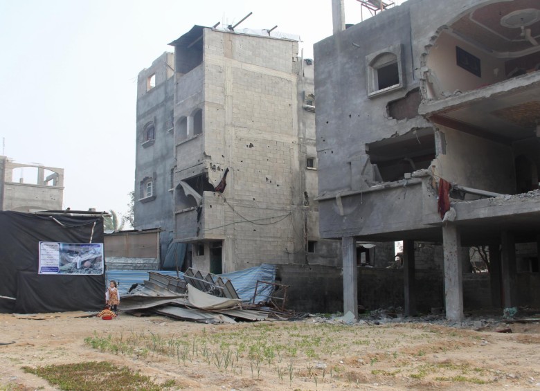 La guerra en Gaza aún no sale del patio de las casas