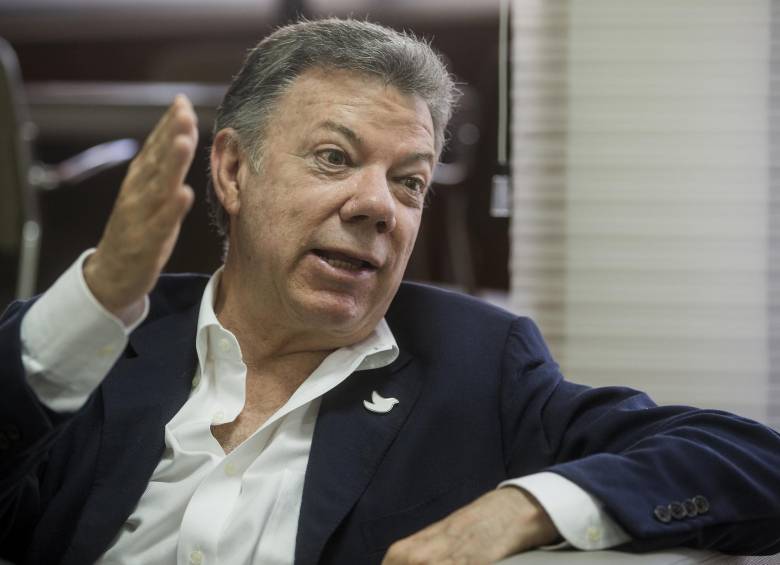  El expresidente de Colombia Juan Manuel Santos. FOTO: Archivo EL COLOMBIANO