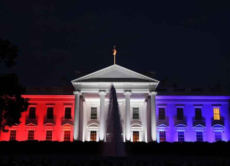 Casa Blanca en la celebraación del 4 de julio este 2020. FOTO: AFP