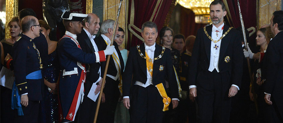 Las visitas de Estado permiten a los mandatarios extranjeros ser agasajados en el Palacio Real de Madrid con una cena de gala. FOTO SIG