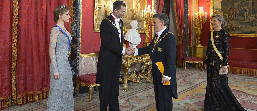 Las visitas de Estado permiten a los mandatarios extranjeros ser agasajados en el Palacio Real de Madrid con una cena de gala. FOTO SIG