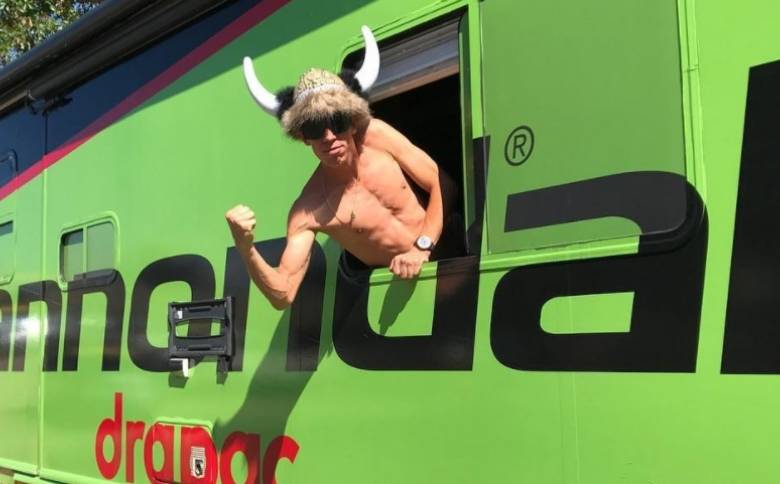 Rigoberto, feliz con su equipo Cannondale. FOTO tomada de Facebook