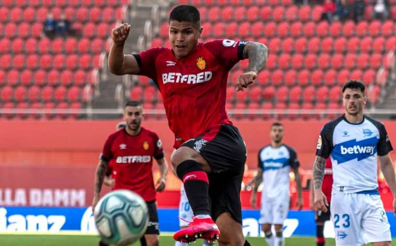 “Cucho” Hernández, jugador colombiano del Mallorca. Foto EFE