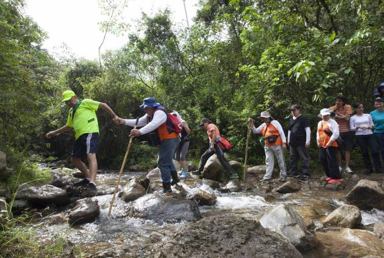 Senderismo en el municipio de Envigado. Foto: Edwin Bustamante 