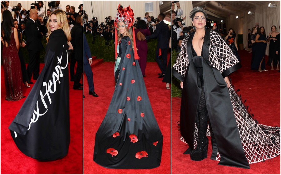 Eligieron las capas, Madonna, Sarah Jessica Parker y Lady Gaga. FOTO 