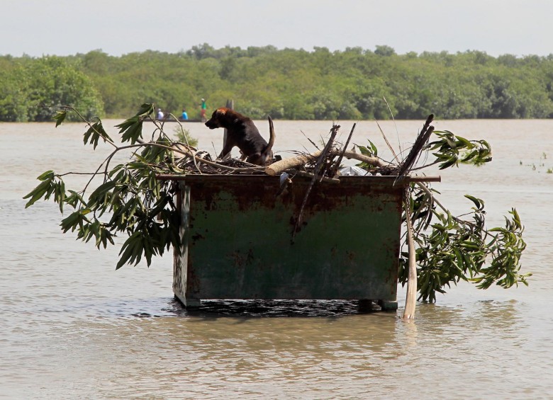 inundaciones en el sector Marlinda y la boquilla tras paso del huracán Iota. FOTO: EFE