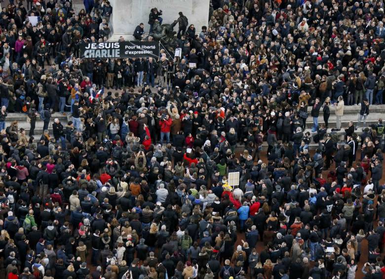 Una de las ciudades en las que el respaldo popular fue más numeroso fue Lyon (este), con unos 300.000 ciudadanos. FOTO REUTERS