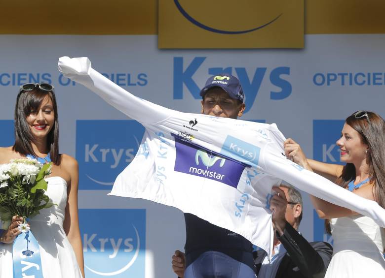 Nairo Quintana termina como el líder entre los jóvenes en el Tour de Francia. FOTO AP