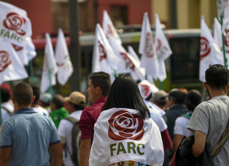 El partido de la Farc comenzó a existir formalmente el 1 de septiembre de 2017, luego de su primer congreso. FOTO afp