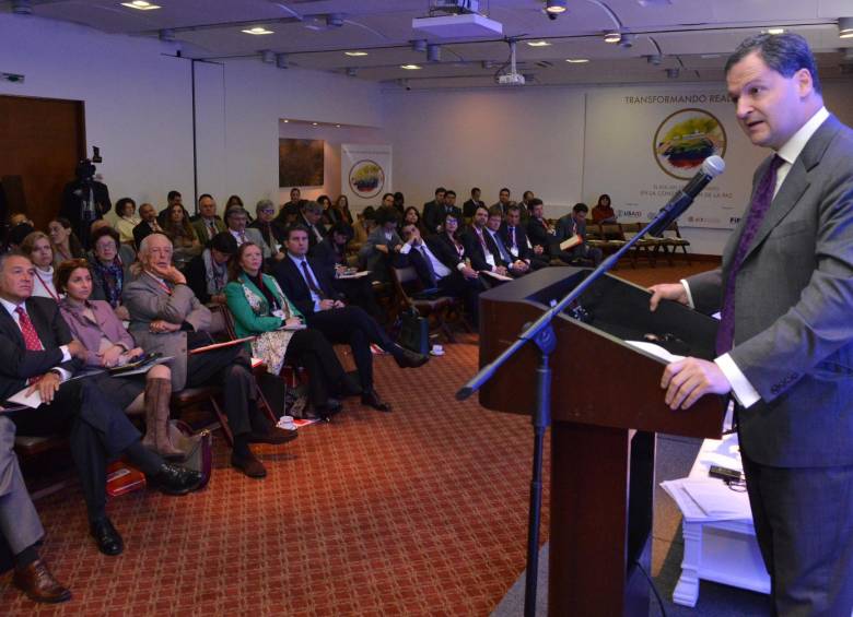 El Gobierno volvió a insistir hoy que la construcción de la paz dependerá de todos los colombianos, entre ellos el sector empresarial. FOTO CORTESÍA