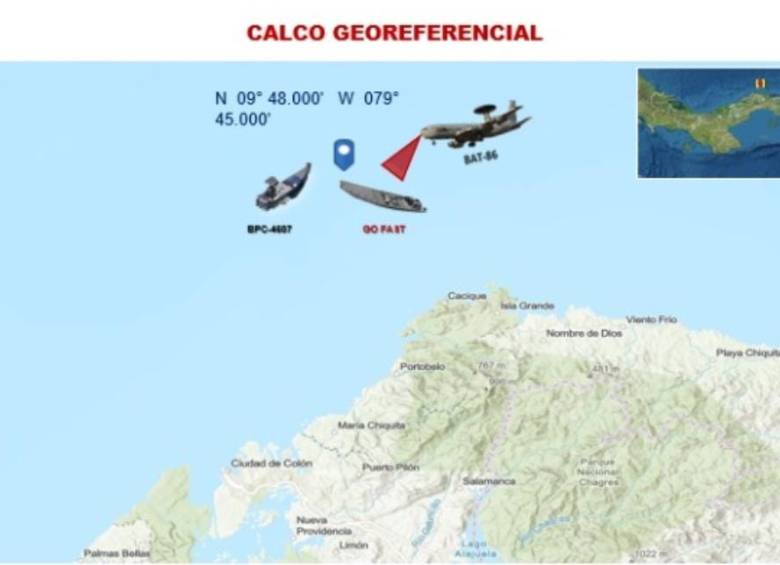 La cocaína incautada está en una base naval de Panamá. FOTO: Cortesía Fiscalía