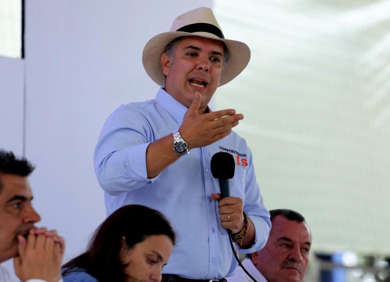 Iván Duque, presidente de Colombia. FOTO: EFE