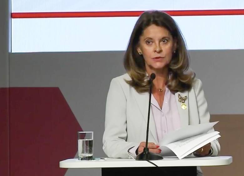 Marta Lucia Ramírez, vicepresidenta de Colombia. FOTO COLPRENSA.