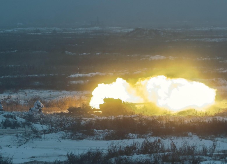 Maniobras militares de Ucrania. FOTO: EFE