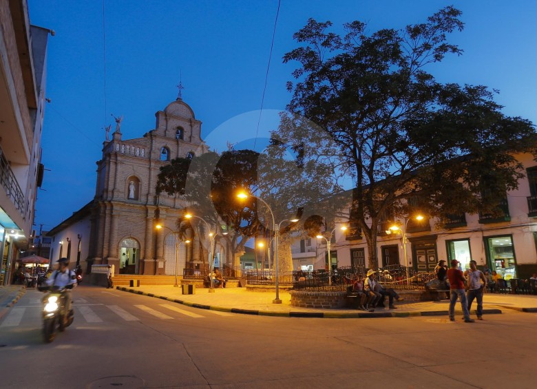 Parque principal de Remedios, Antioquia. FOTO JUAN ANTONIO SÁNCHEZ