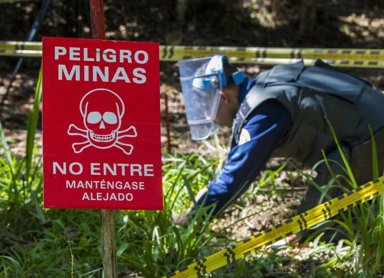 Los artefactos explosivos son instalados por los grupos ilegales para cuidar sus campamentos o los cultivos de coca. FOTO Jaime Pérez