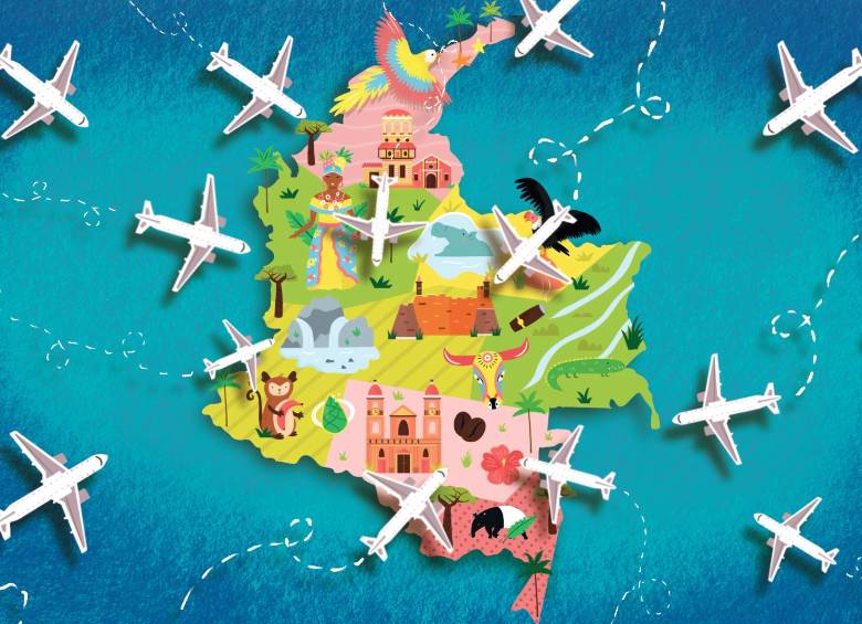 Esta cifra significaría un aumento de 8,9 % en 2020, frente a 2019, en la llegada de viajeros internacionales y nacionales no residentes a Colombia. ILUSTRACIÓN MORPHART