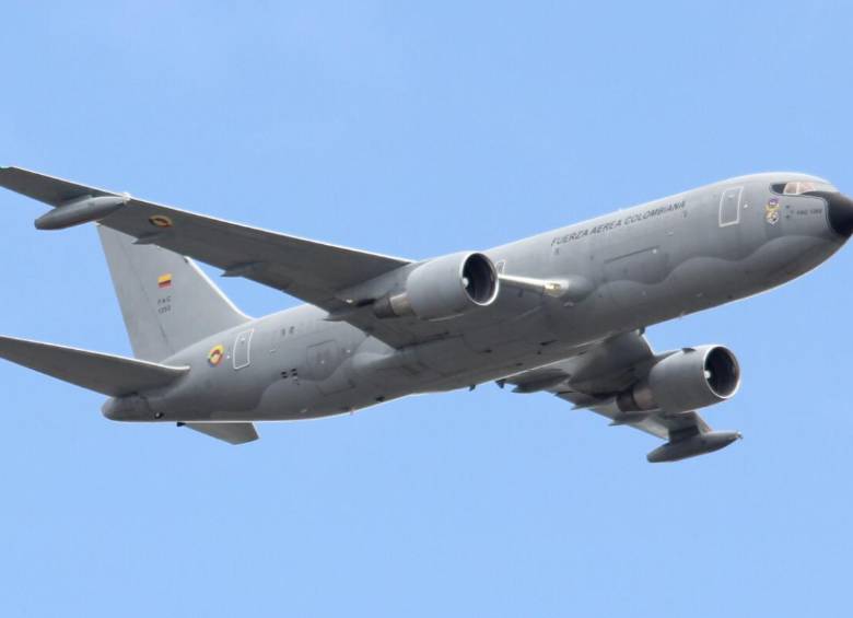 El Boeing 767 “Jupiter” de la Fuerza Aérea Colombiana. FOTO CORTESÍA FAC