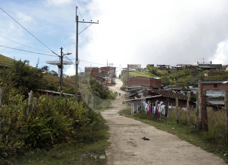 Al corregimiento de Santa Rita en Ituango llegaron familias desplazadas por grupos armados. FOTO: Archivo Manuel Saldarriaga