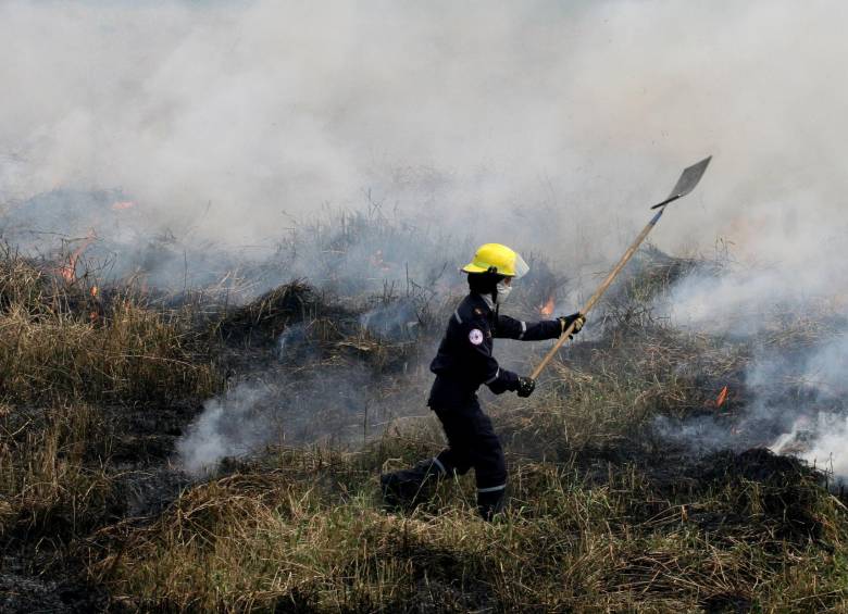 95% de los incendios forestales en Medellín son provocados, según el Dagrd. FOTO JUAN ANTONIO SÁNCHEZ