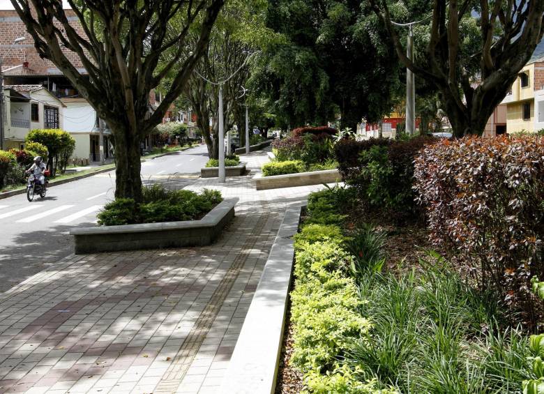 En Barbosa se construyeron tres etapas del proyecto Barbosa Hermosa, como esta en el sector de La Valvanera, de gran impacto social. FOTO donaldo Zuluaga