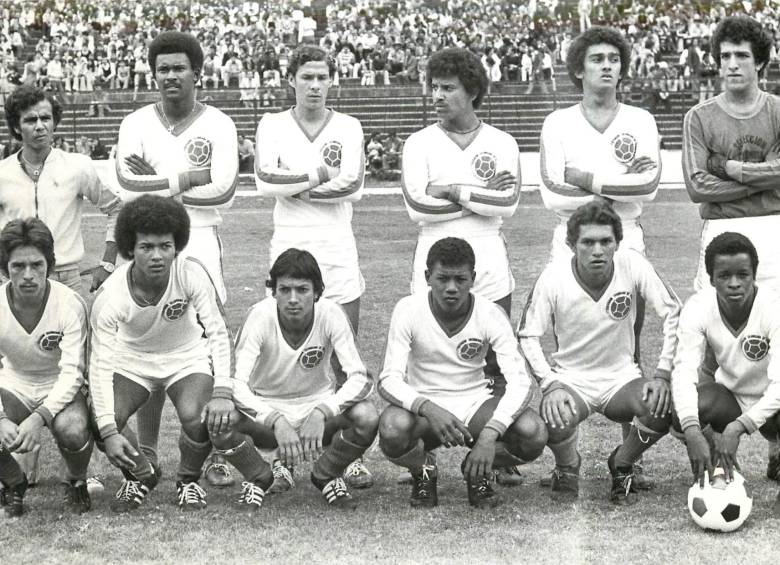 Selección Colombia de 1977, cuando disputaban los partidos de eliminatorias para el Mundial de 1978. FOTO ARCHIVO EL COLOMBIANO