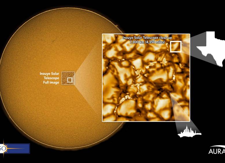El telescopio solar más poderoso produce la primera imagen de las pecas del sol