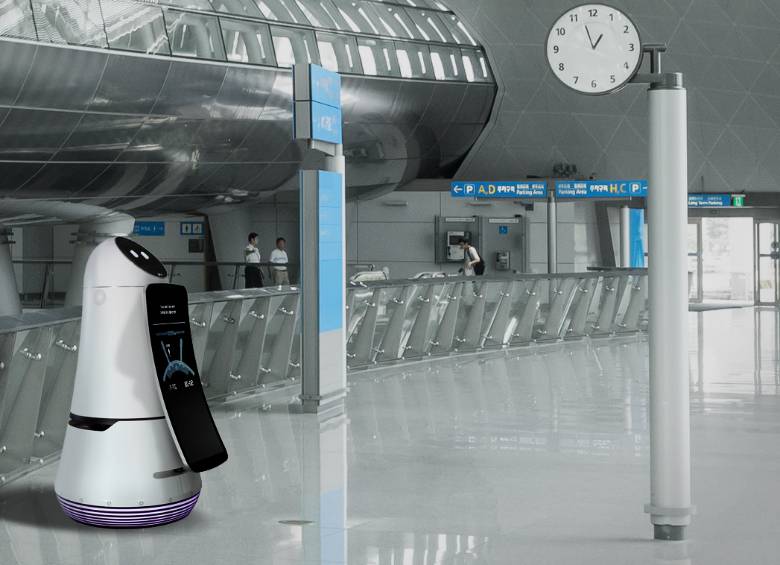 Robots asistentes se vieron en el CES. FOTO Cortesía LG