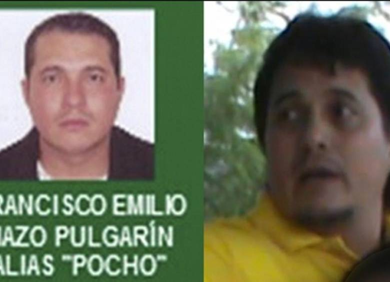A la izquierda, la imagen del cartel de los más buscados de Bello. A la derecha, la foto de su captura en 2014. FOTOS CORTESÍA