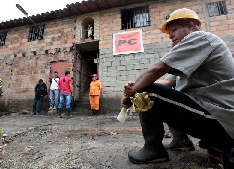 El 30 de octubre de 2014 la mina la Cancha en Amagá se inundó y doce mineros murieron. FOTO ARCHIVO