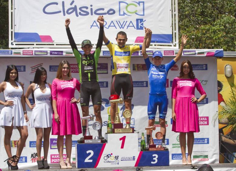 Beltrán, Cano y Chaparro, podio para el recuerdo de la edición 58. Foto Cortesía Diego Sinisterra