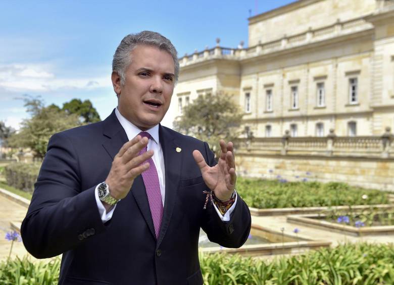 Iván Duque presidente de Colombia. FOTO: EFE