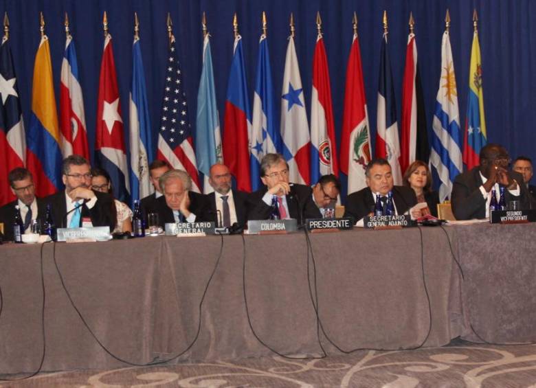 Reunión de cancilleres sobre el TIAR en el marco de la Asamblea de las Naciones Unidas. FOTO: Colprensa