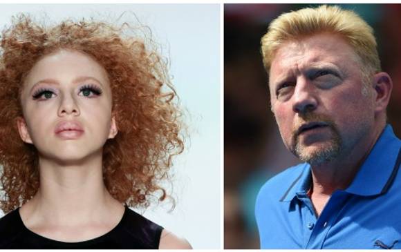 Anna Ermakova tiene 14 años. Boris Becker está en Australia disfrutando de los partidos del Grand Slam. FOTOS AP y AFP
